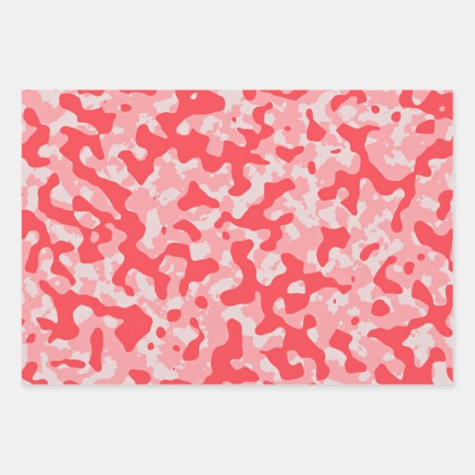 Red Camouflage Camo Inpakpapier Vel (Voorkant)