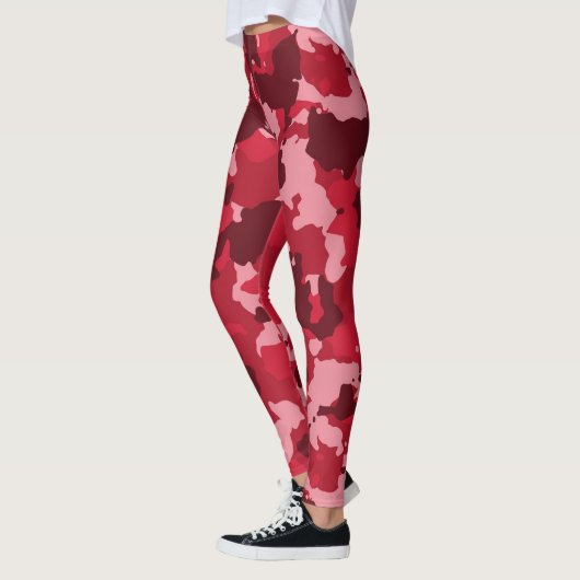 Red Camouflage Camo Pattern Leggings (Links)