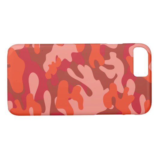 Red Camouflage Case-Mate iPhone Case (Achterkant (Horizontaal))