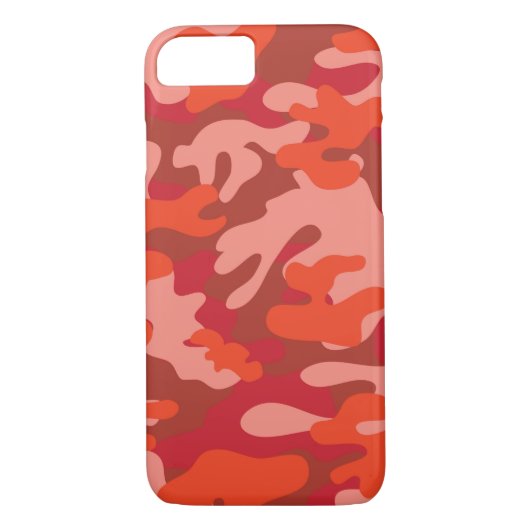 Red Camouflage Case-Mate iPhone Case (Achterkant)