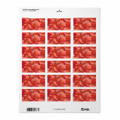 Red Camouflage Etiket (Full Sheet)