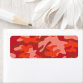 Red Camouflage Etiket (Insitu)