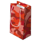 Red Camouflage Klein Cadeauzakje (Achterkant Gekanteld)