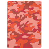 Red Camouflage Klembord (Achterkant)