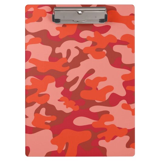 Red Camouflage Klembord (Voorkant)