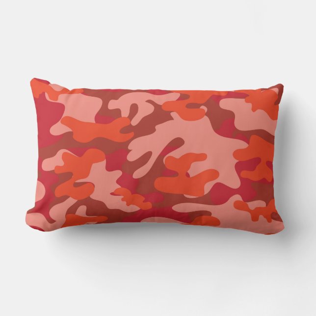 Red Camouflage Kussen (Voorkant)