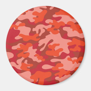 Red Camouflage Magneet