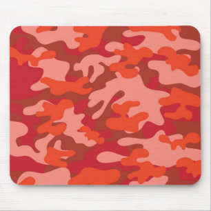 Red Camouflage Muismat