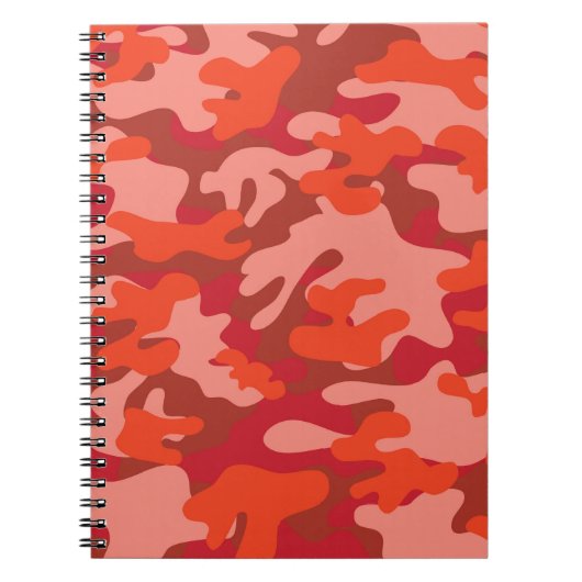 Red Camouflage Notitieboek (Voorkant)