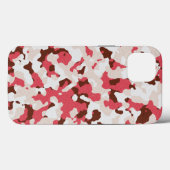 Red camouflage patroonpatroon Hoesje-Mate iPhone c Case-Mate iPhone Case (Achterkant (horizontaal))