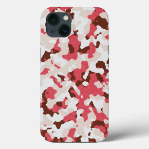Red camouflage patroonpatroon Hoesje-Mate iPhone c Case-Mate iPhone Case