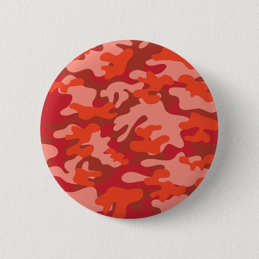Red Camouflage Ronde Button 5,7 Cm (Voorkant)