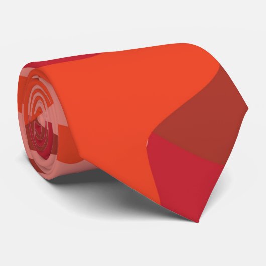 Red Camouflage Stropdas (Opgerold)