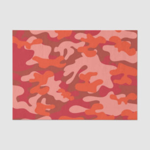Red Camouflage Tissuepapier