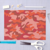 Red Camouflage Tissuepapier (Craft)