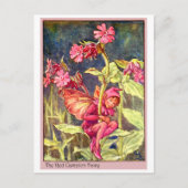Red Campion Fairy Briefkaart (Voorkant)