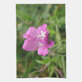 Red Campion Wildflower Kitchen Towel Theedoek (Verticaal)