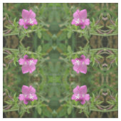 Red Campion Wuildflower Patterned Fabric Stof (Swatch)