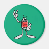 Red Can Creature Kitchen Fridge Magnet (Voorkant)