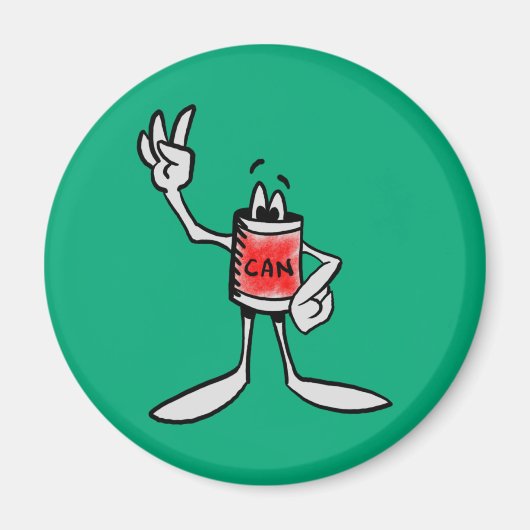 Red Can Creature Kitchen Fridge Magnet (Voorkant)