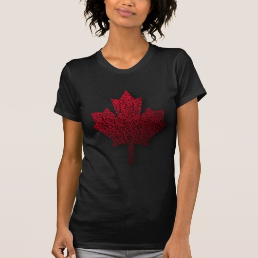 Red Canadian Maple Leaf T-shirt (Voorkant)