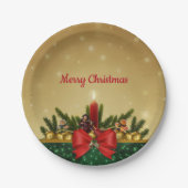 Red Candle Christmas bord (Voorkant)
