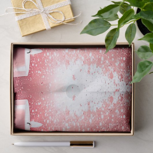 Red Candles Christmas Holiday Tissue Paper Tissuepapier (Geschenk)