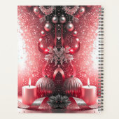 Red Candles Decorative Christmas Holiday Planner (Achterkant)