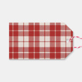 Red Candy Cane Cadeaulabel (Voorkant (Horizontaal))