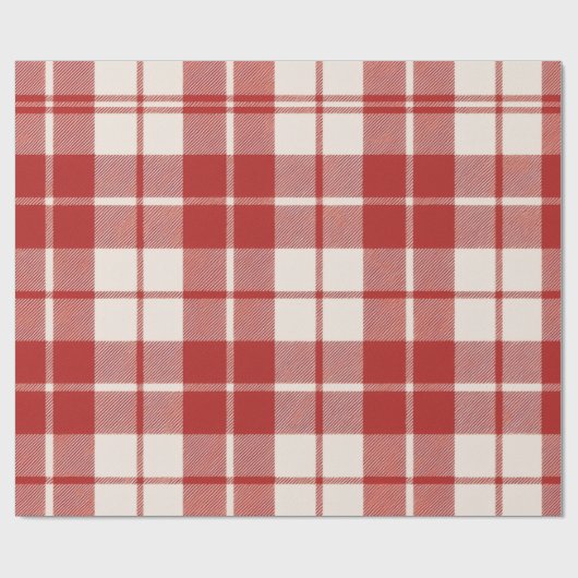 Red Candy Cane Cadeaupapier (Vlak)