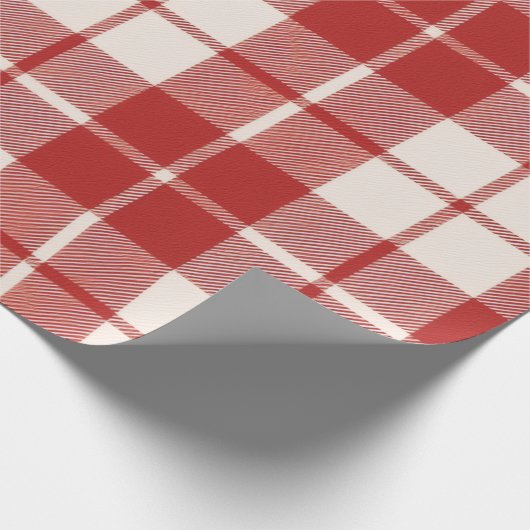 Red Candy Cane Cadeaupapier (Hoek)