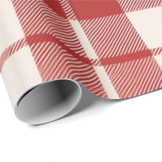 Red Candy Cane Cadeaupapier (Rol Hoek)