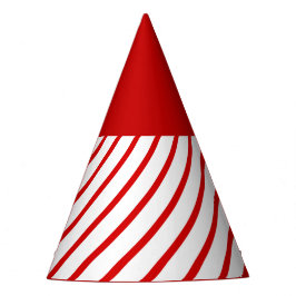 Red Candy Cane Party pet Feesthoedjes
