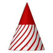 Red Candy Cane Party pet Feesthoedjes (Links)