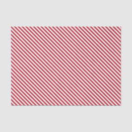 Red Candy Cane Stripe Tissue Paper Tissuepapier