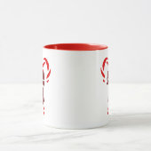 Red Candy Canes with Pine Needles & Bow Mok (Midden)