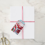 Red Candyland House/Gift Label Cadeaulabel (Met Touw)