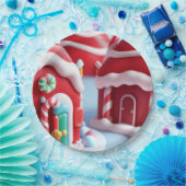 Red Candyland House - Papieren Bord (Feest)