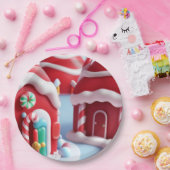 Red Candyland House - Papieren Bord (Feest)