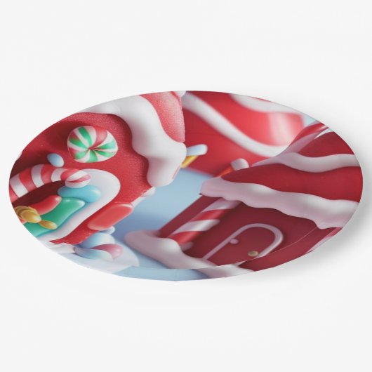 Red Candyland House - Papieren Bord (Gekanteld)