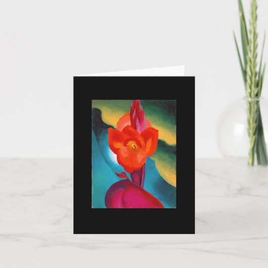 Red Canna, Georgia O'Keeffe, Schone Kunsten Kaart (Voorkant)