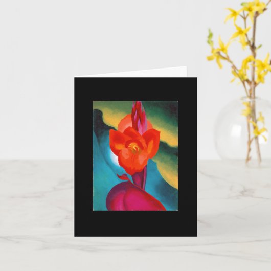 Red Canna, Georgia O'Keeffe, Schone Kunsten Kaart (Gele Bloem)