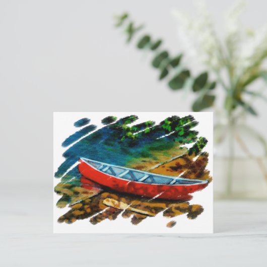 RED CANOE BRIEFKAART (Staand voorkant)