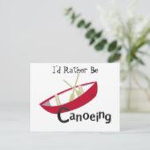Red Canoe Briefkaart (Staand voorkant)