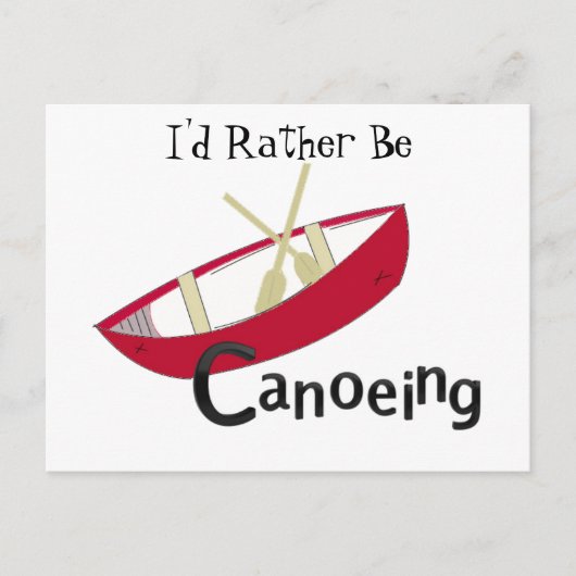 Red Canoe Briefkaart (Voorkant)