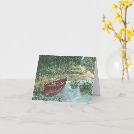 Red Canoe Kaart (Gele Bloem)