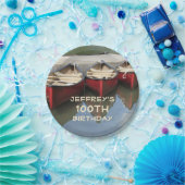 Red Canoes 100th Birthday Party Personalized Bord (Feest)