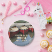 Red Canoes 100th Birthday Party Personalized Bord (Feest)