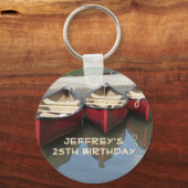 Red Canoes Personalized Sleutelhanger (Sleutelhang (Voorkant)