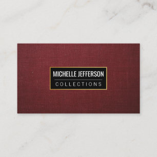 Red Canvas verbinding   KunstCollecties Visitekaartje